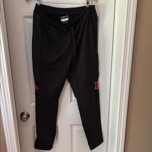 Rutgers Men's Black Travel Jogger Pants